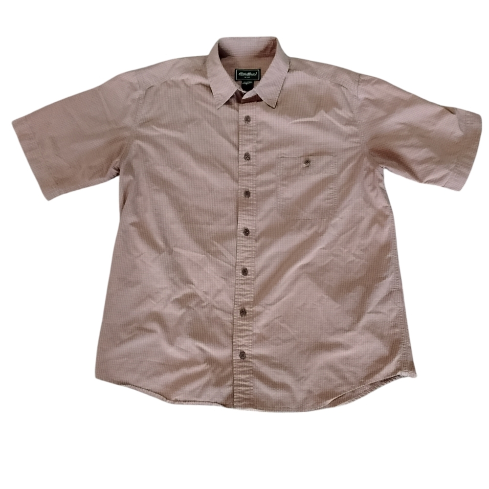 Eddie Bauer Button Down Shirt Mens Tall Large Preppy Academia Casual Classic